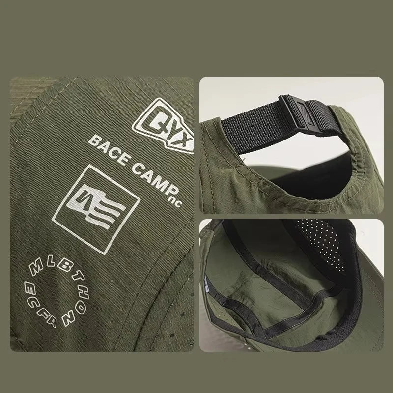 Short Brim 5 Panel Cap