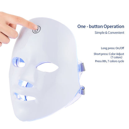 One Button Rechargeable Facial LED Mask