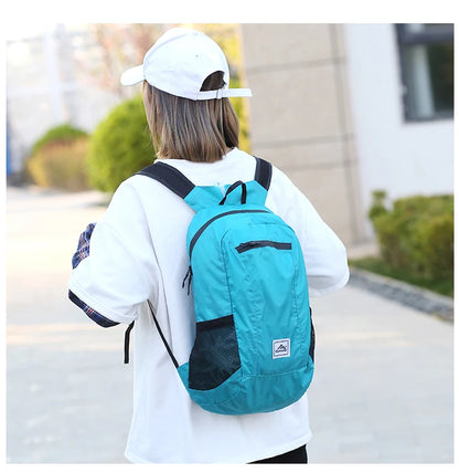 20L Portable Foldable Backpack Folding Mountaineering Bag Ultralight Outdoor Climbing Cycling Travel Knapsack Hiking Daypack