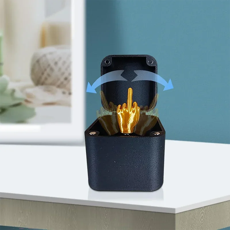 Home Decoration Interesting Prank Gift Middle Finger In Box Box Funny Creative Gifts Office Desk Decoration Gifts For Guests