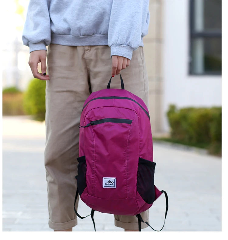 20L Portable Foldable Backpack Folding Mountaineering Bag Ultralight Outdoor Climbing Cycling Travel Knapsack Hiking Daypack