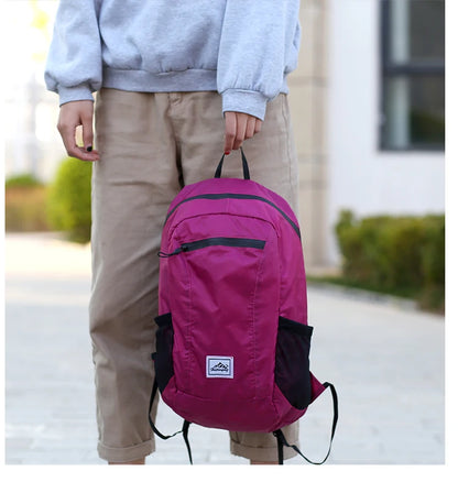 20L Portable Foldable Backpack Folding Mountaineering Bag Ultralight Outdoor Climbing Cycling Travel Knapsack Hiking Daypack