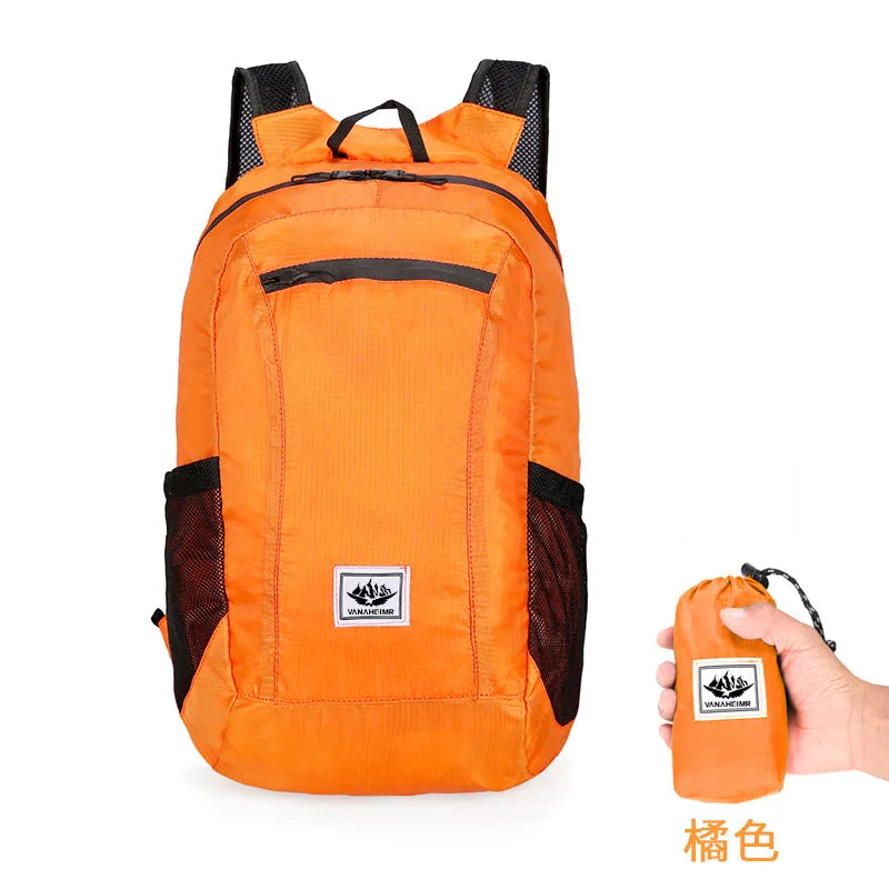 20L Portable Foldable Backpack Folding Mountaineering Bag Ultralight Outdoor Climbing Cycling Travel Knapsack Hiking Daypack