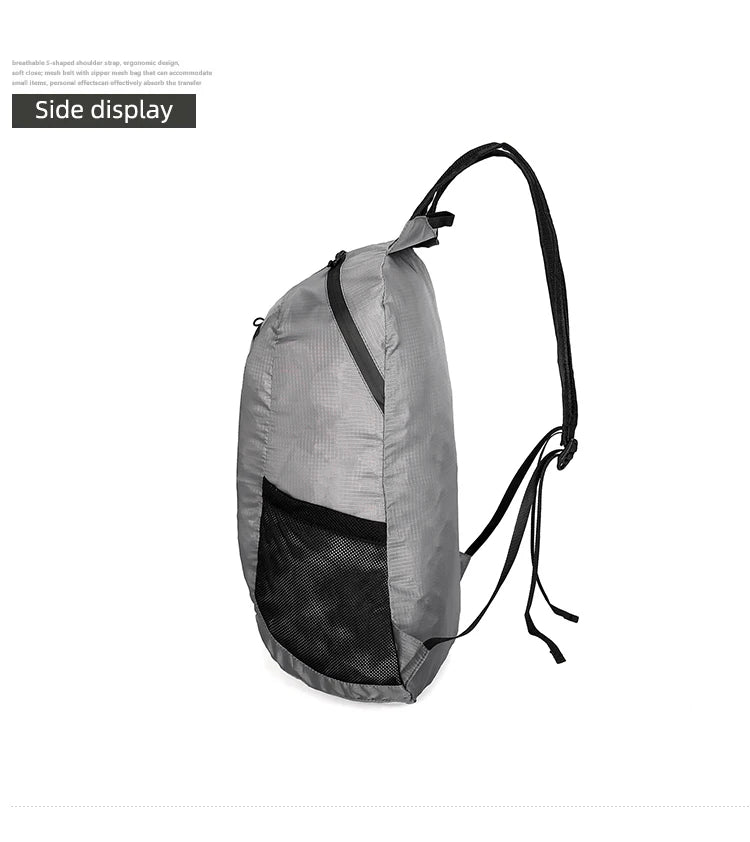 20L Portable Foldable Backpack Folding Mountaineering Bag Ultralight Outdoor Climbing Cycling Travel Knapsack Hiking Daypack